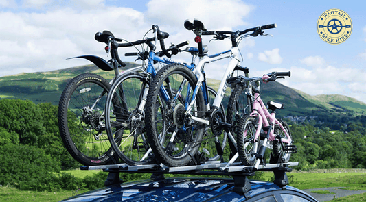 Car roof mounted bike carriers and roof bars